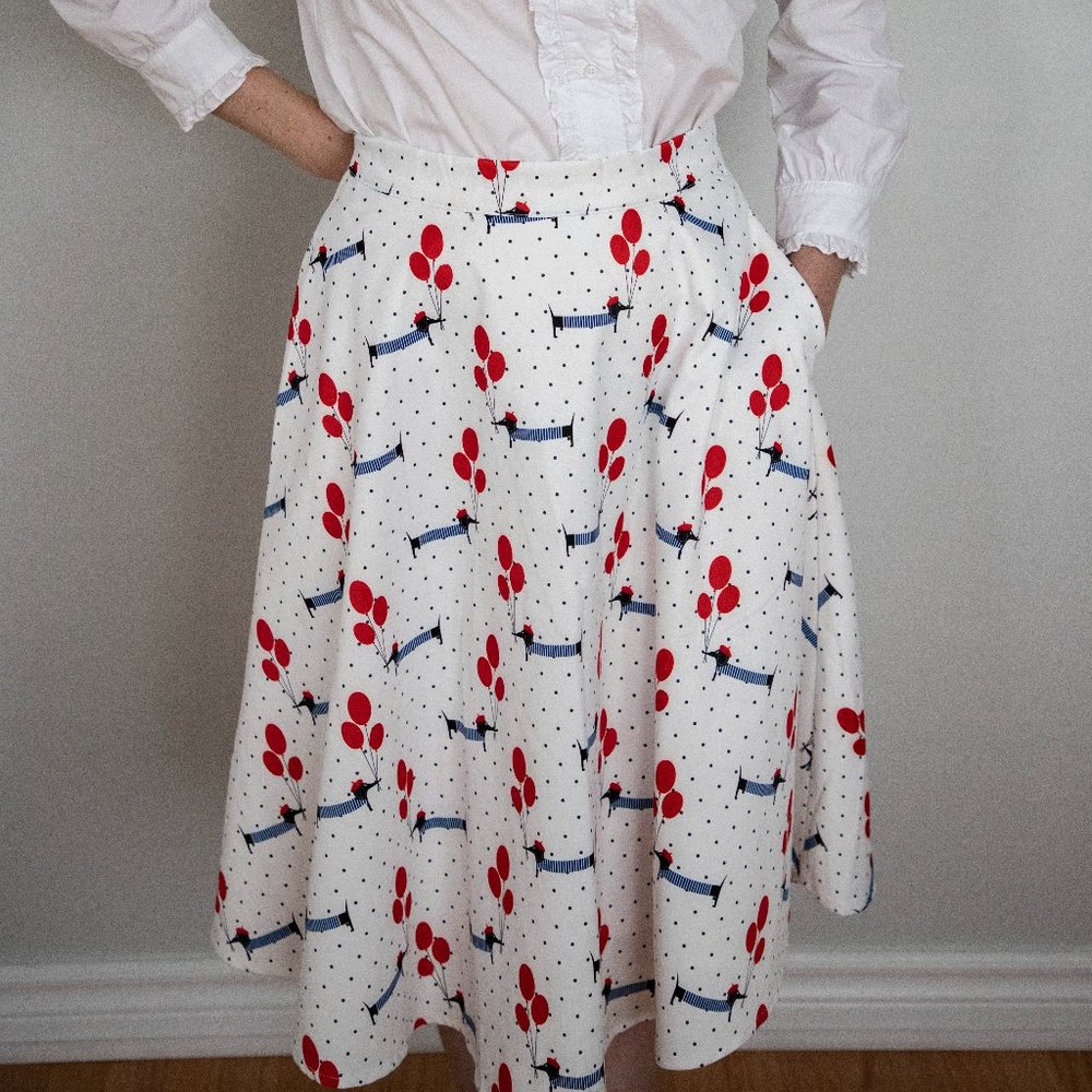 Patterned skirt with pockets from Boutique 1861